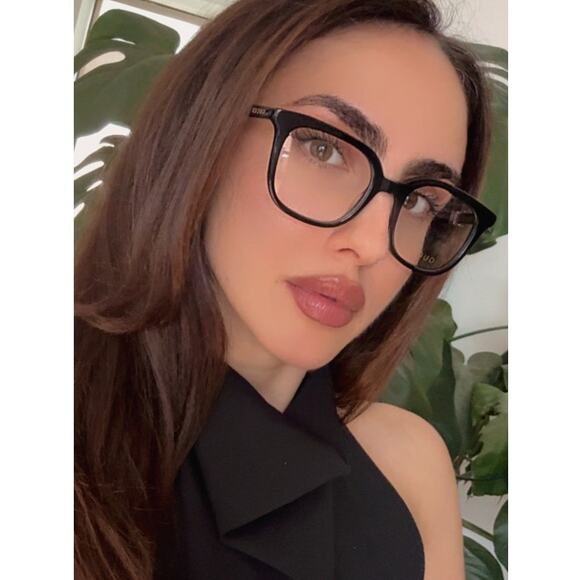 NEW Gucci GG1497O Black Square Unisex Eyeglasses Frames main image 5